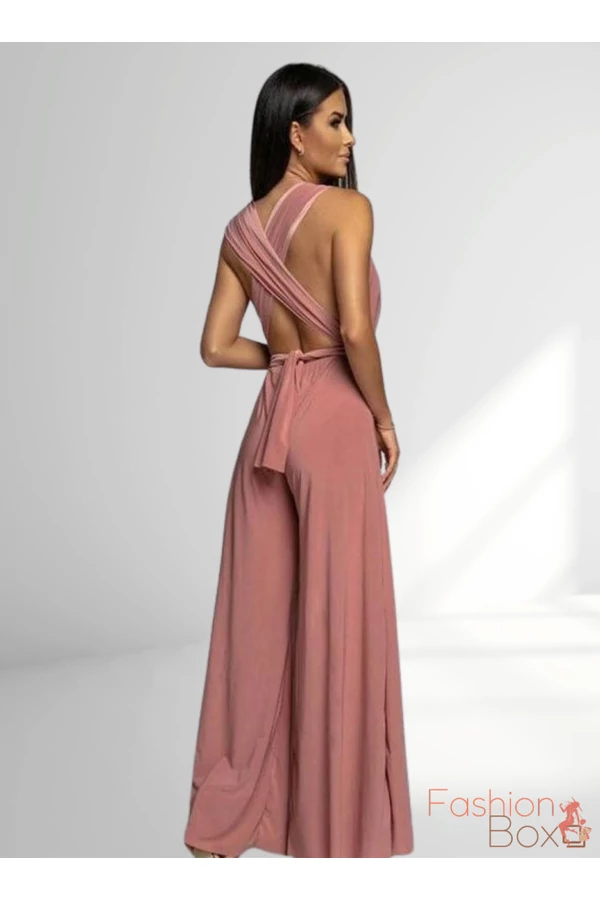 Púder rózsaszín infinity maxi overál