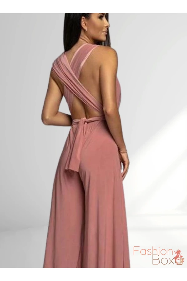 Púder rózsaszín infinity maxi overál