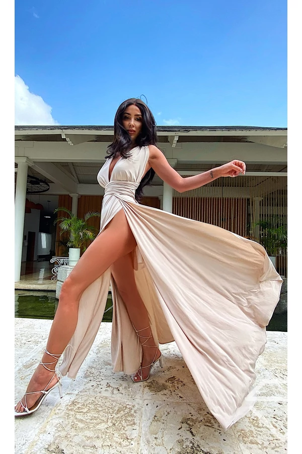 Bézs infinity maxi ruha
