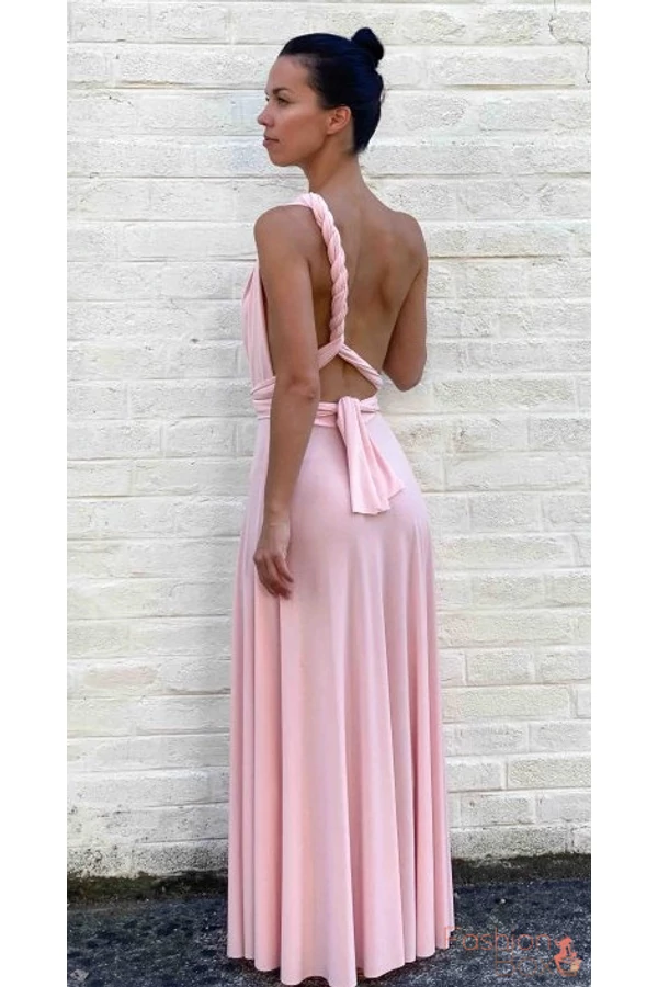 Rózsaszín infinity maxi ruha