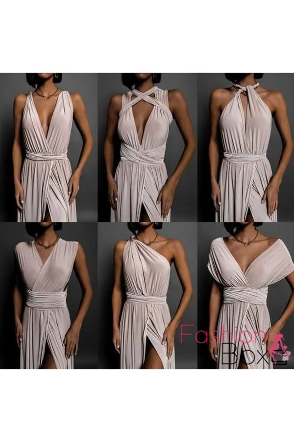 Rózsaszín infinity maxi ruha