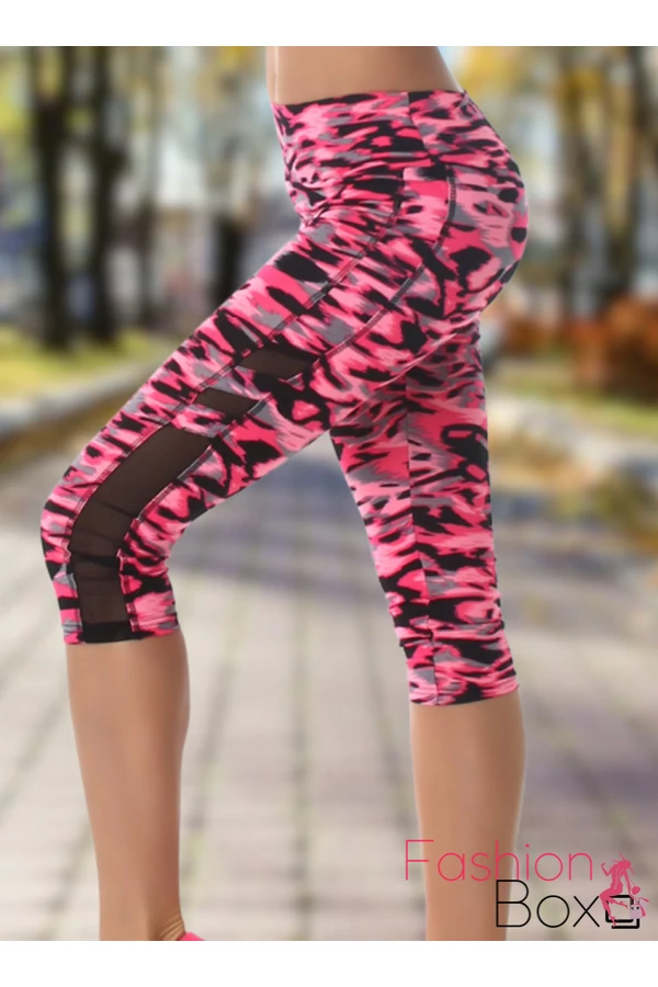 2 részes terep mintás fitness együttes Top + leggings / cicanadrág