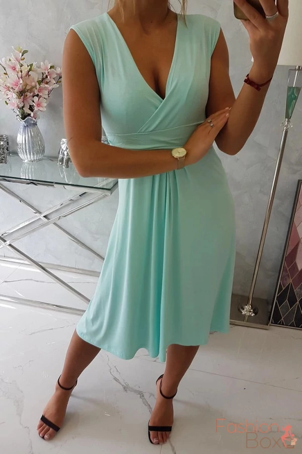 Plus size ujjatlan menta lenge (kismama) ruha