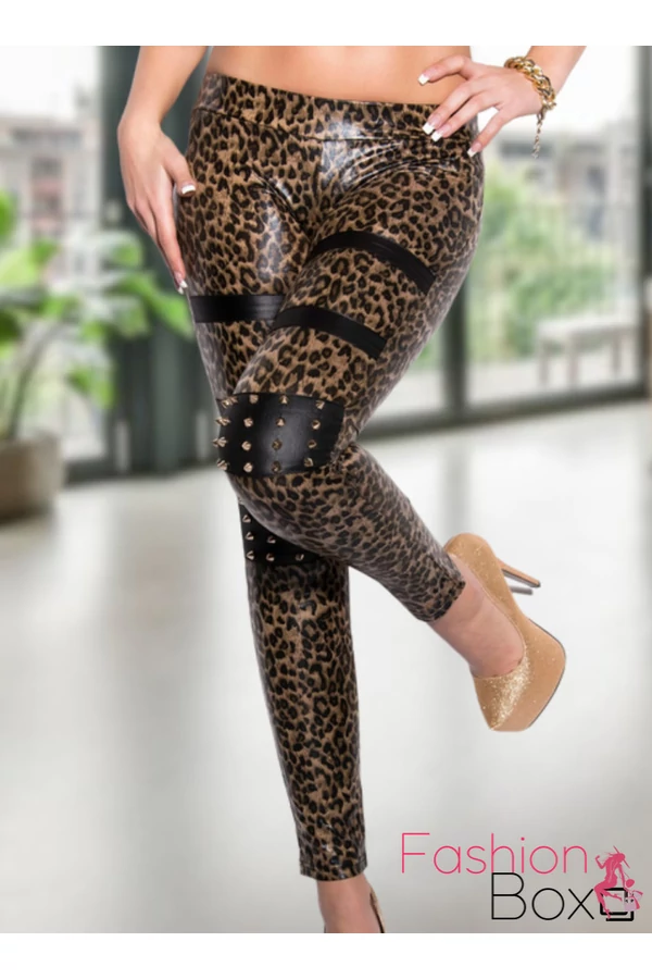 Szegecses leo leggings