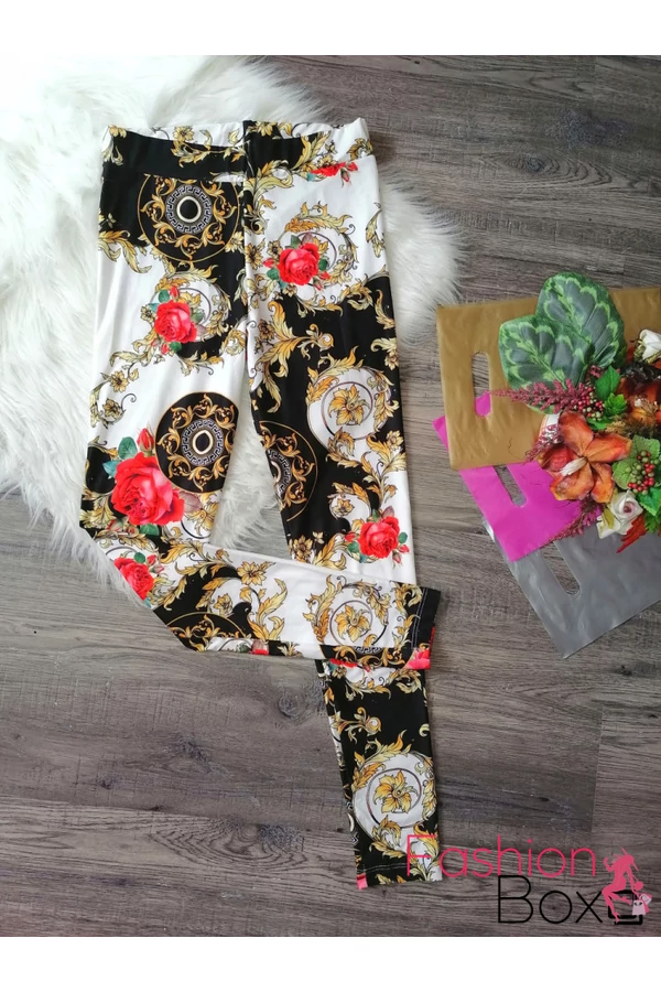 Mintás pamut leggings