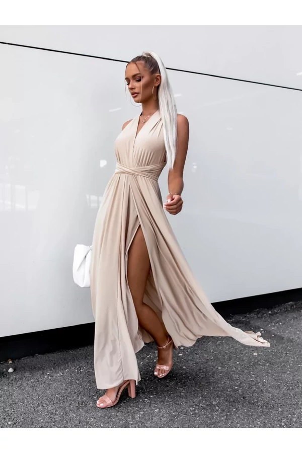 Bézs infinity maxi ruha