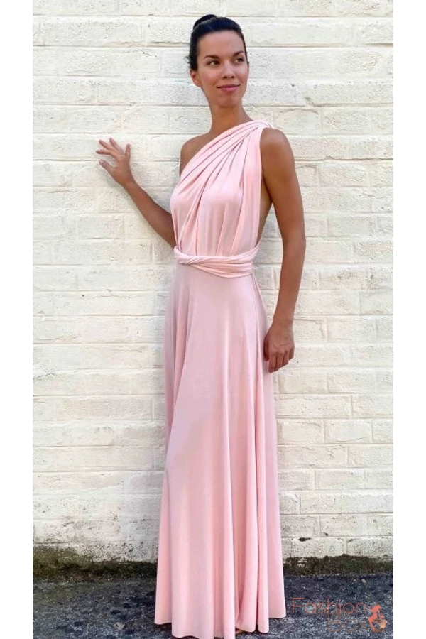 Rózsaszín infinity maxi ruha
