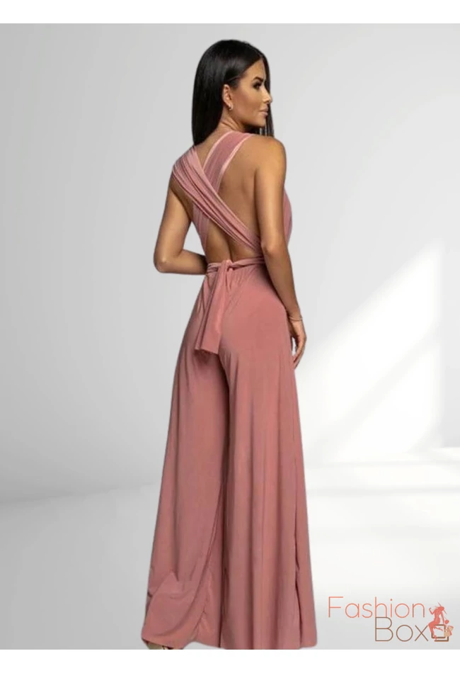 Púder rózsaszín infinity maxi overál