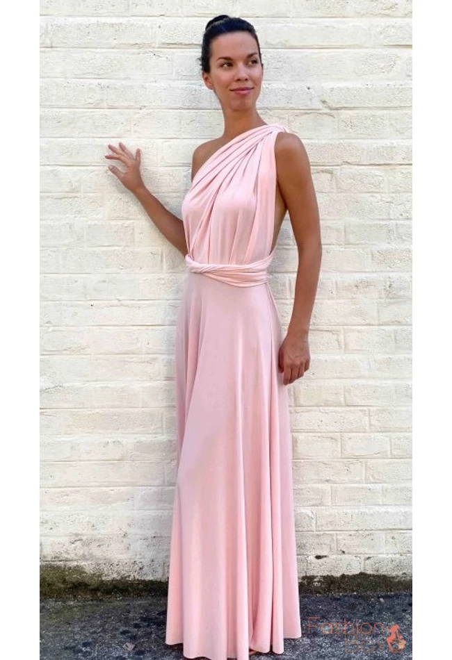 Rózsaszín infinity maxi ruha