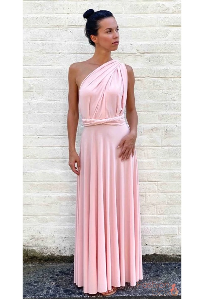 Rózsaszín infinity maxi ruha